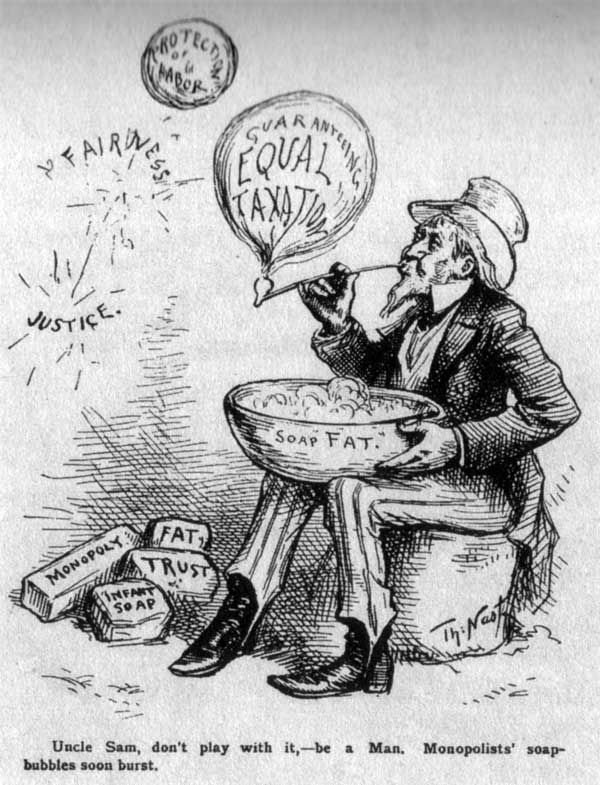 Thomas Nast Gilded Age Cartoons. Thomas Nast, "Uncle Sam," The